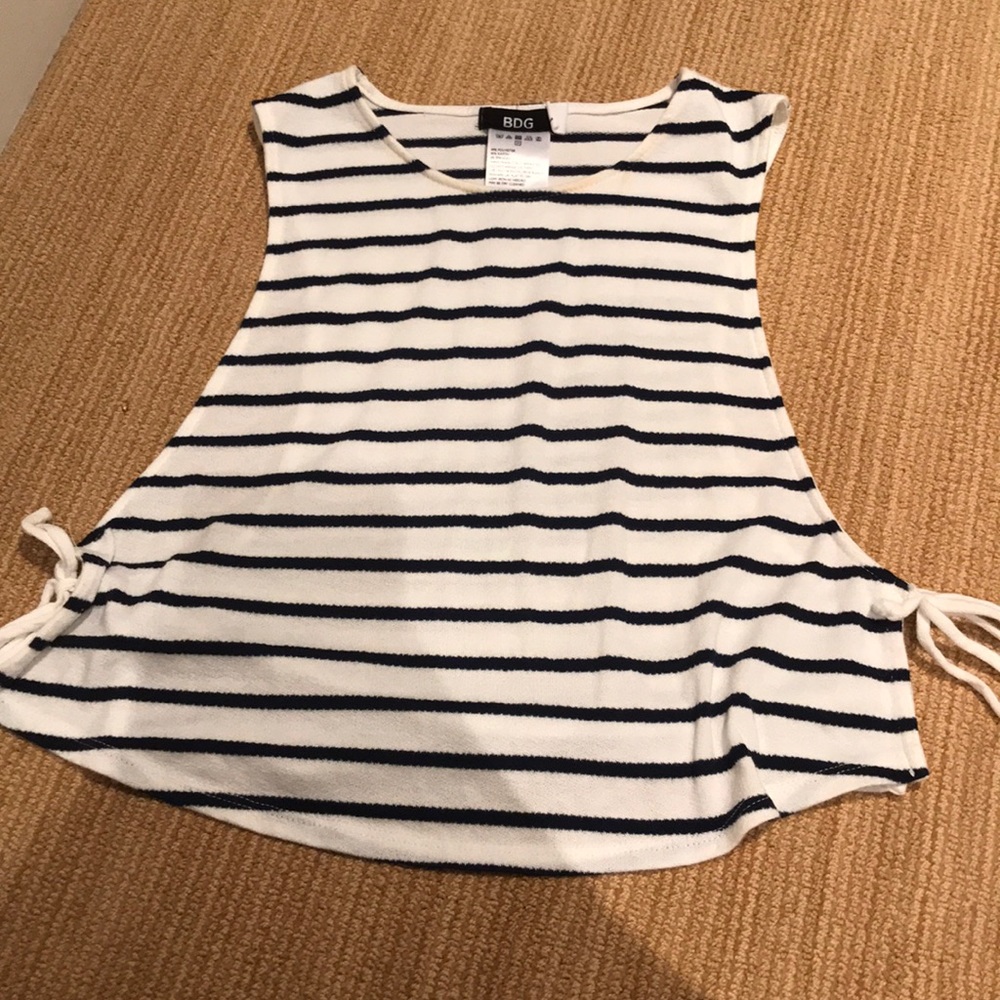 BDG Tie Sides Striped Tank Top